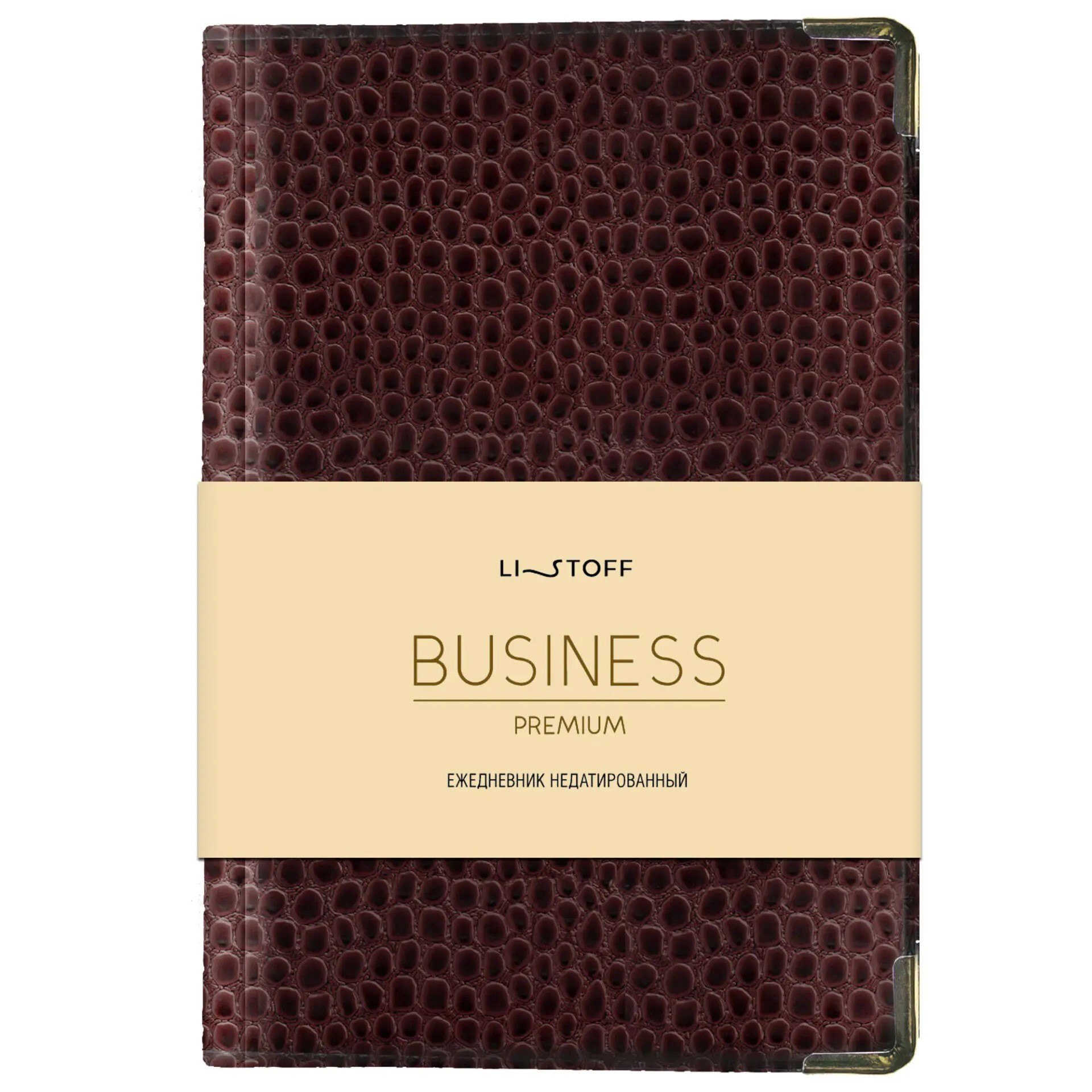 

Ежедневник дат. 2025г. А5 176л "Business premium. Lizard" бордо, 7Б, тв.переплет, иск.кожа, обл.поролон, мет.уголки, тонир.блок, цв.торец, справ.мат-лы, ляссе