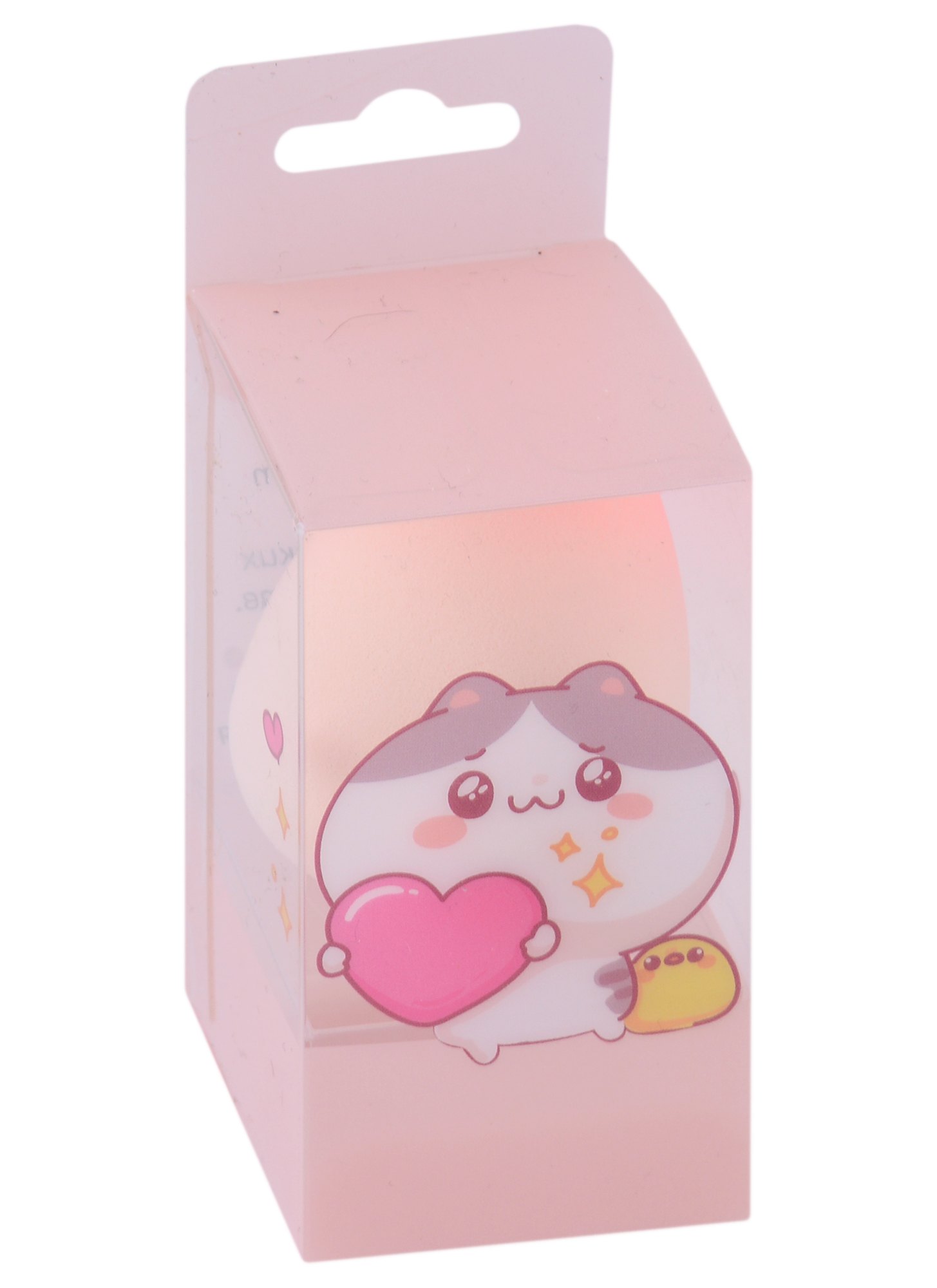 

Спонж для макияжа Kawaii Котик с сердечком (градиент) (6 см)