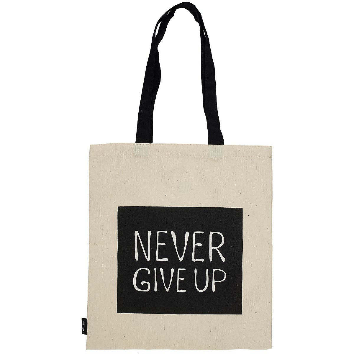 

Сумка-шоппер Never Give Up бежевая, текстиль 40см.*32см.