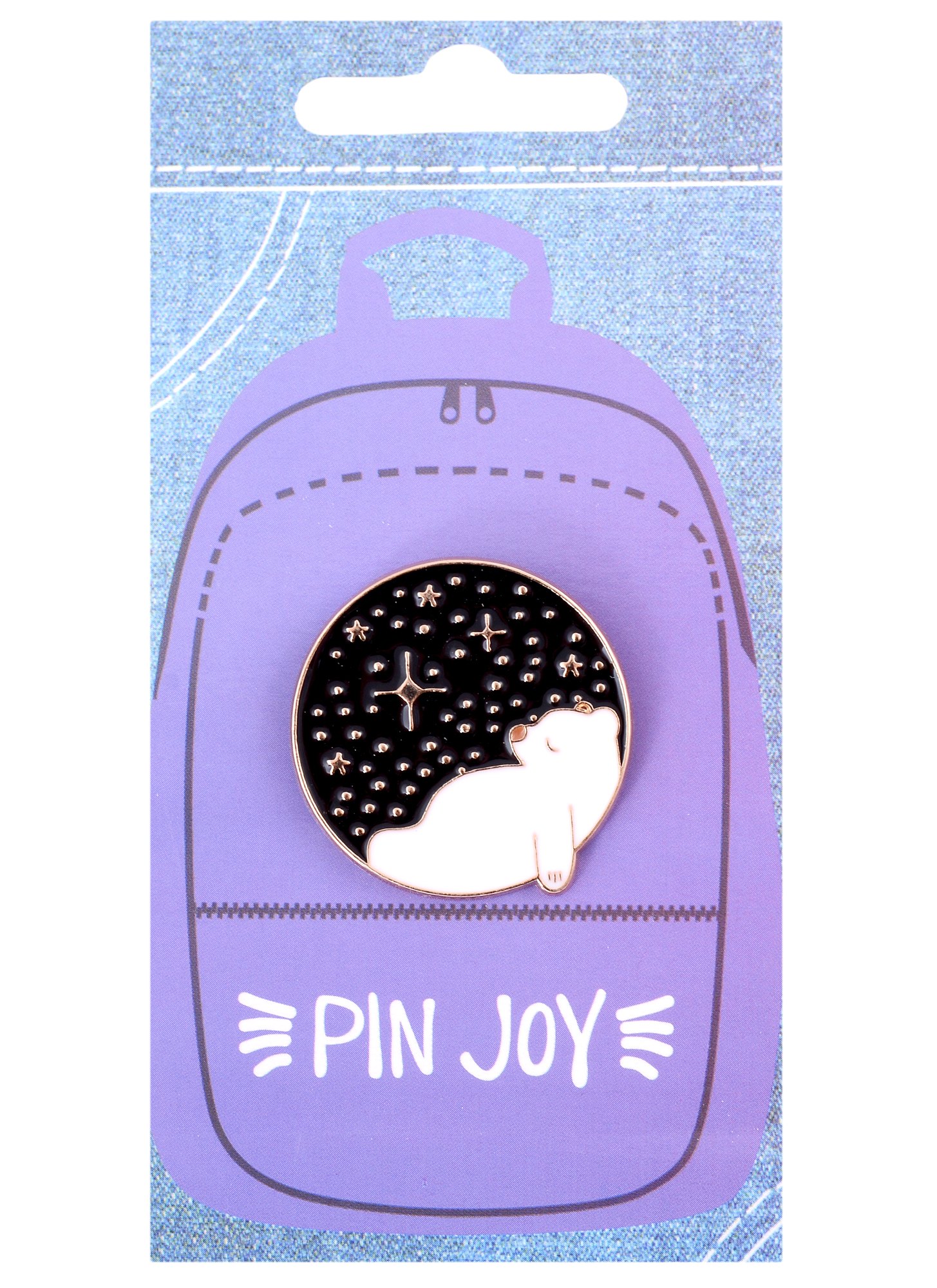 

Значок Pin Joy Белый медведь и звезды (металл ) (12-08599-938)