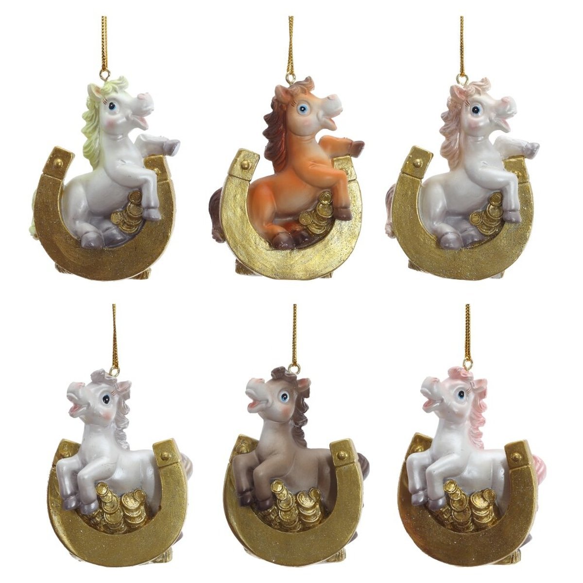 Фигурка декоративная подвесная Лошадка 6 вариантов 5х2х7 821416 229₽