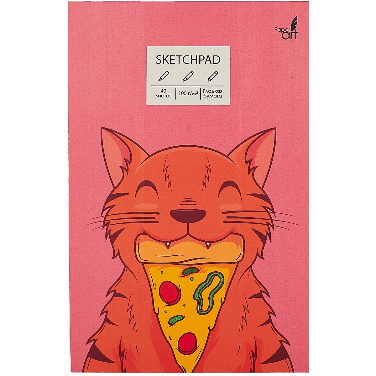 

Скетчбук А5 40л "Awww!" белый офсет, 100г/м2, склейка