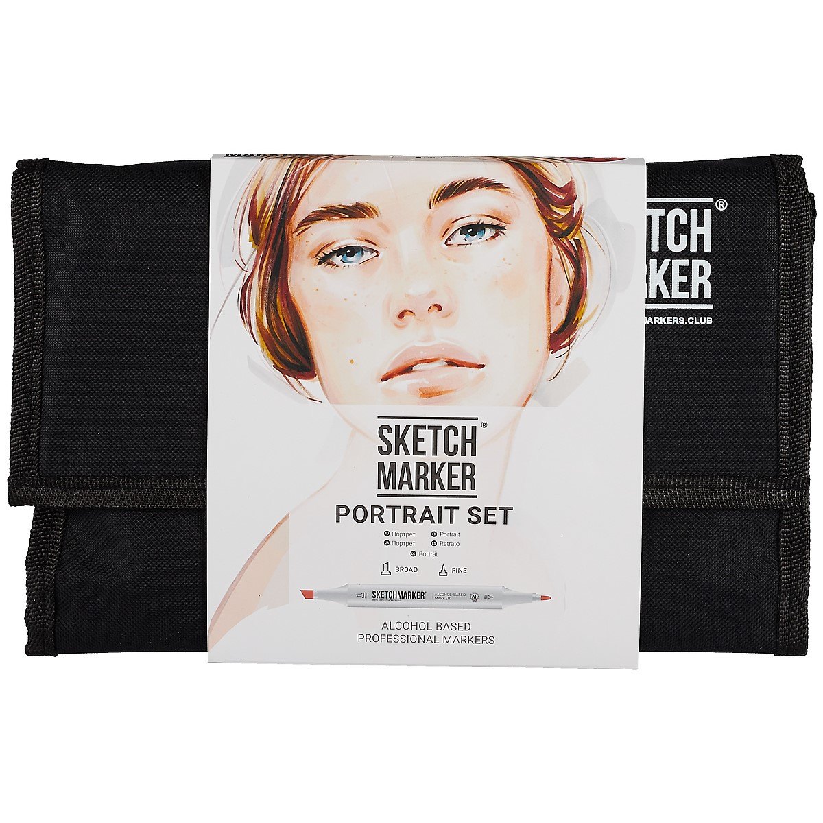 

Маркеры 24цв "Portrait Set", сумка-органайзер, Sketchmarker