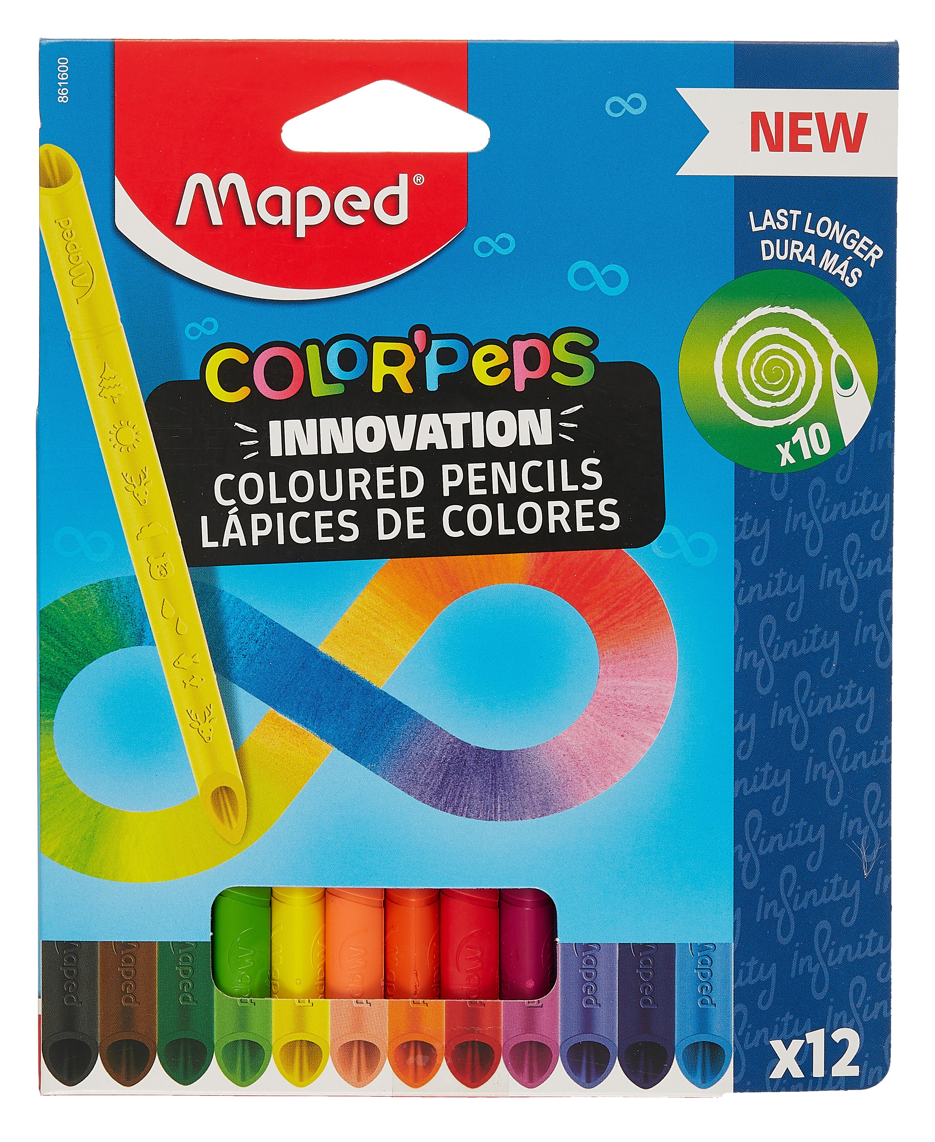 

Карандаши цветные Maped, Color Peps Infinity, 12 цветов