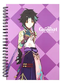 Купить Скетчбук "Xiao" Genshin Impact, А5, 60 листов — Фото №1