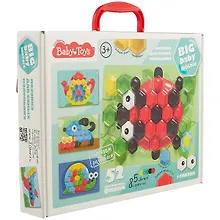 Купить Мозаика для самых маленьких BABY TOYS d25d40/5 цв. /52 эл — Фото №1