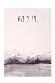 Купить Открытка одинарная "let's be free" — Фото №1
