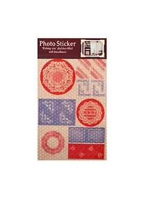 Купить Наклейки бумажные Кружево коралл    (11022402) (упаковка) — Фото №1