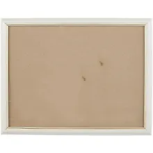 Купить Рама со стеклом, белая с золотом, 30 х 40 см — Фото №1