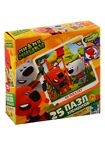 Купить Пазл Оригами, МиМиМишки 25эл., поле (220х220)+карточка с магнитом — Фото №1