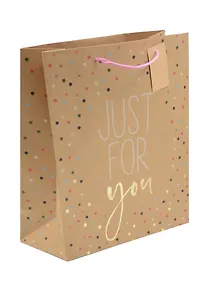 Купить Пакет А4 32*26*12 "Just for you" жен.,бум.мат.ламинат — Фото №1