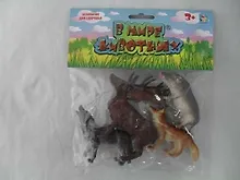 Купить Фигурки 1TOY/Вантой, В мире животных Дикие животные России" 12см. 5шт.пак.с хед., в ассорт." — Фото №1