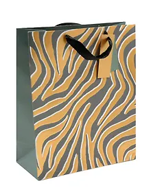 Купить Пакет А4 32*26*12 "Принт Зебра" нейтр., бум.мат.ламинат — Фото №1