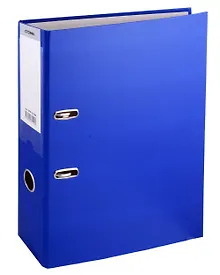 Купить Папка архивная 70мм А4 синяя, бумвинил, прозр.карман, СТАММ — Фото №1
