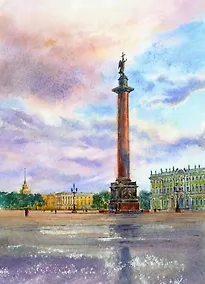 Купить Репродукция в рамке Дворцовая площадь [ХА50-011(рам)] — Фото №1