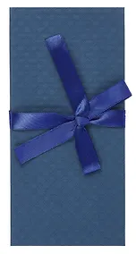 Купить Подарочный конверт для денег ,с бантом, синий — Фото №1