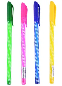 Купить Ручка шариковая GoodMark, Stripes, синяя — Фото №1