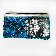 Купить Пенал-косметичка Centrum "Хамелеон" бирюза/серебро 19*10 см — Фото №1