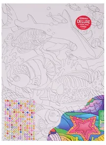 Купить АРТ. Основа для творчества со стразами большая. Морское дно — Фото №1