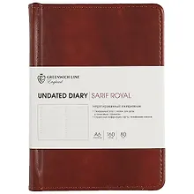 Купить Недатированный ежедневник «Sarif Royal», коричневый, 160 листов, А6 — Фото №1