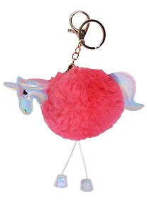Купить Брелок-помпон Единорог радужный с ножками (7см) (иск.мех) (12-04320-15) — Фото №1