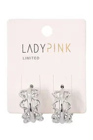 Купить Серьги `LADY PINK` CHAIN CONNECTION (220148) — Фото №1