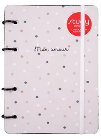 Купить Тетрадь на кольцах в клетку Be Smart, Mon amour, 120 листов — Фото №1