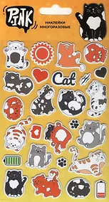 Купить Наклейки многоразовые объемные "Милые котики-1" — Фото №1