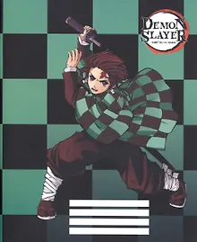 Купить Тетрадь в клетку Demon Slayer, Tanjiro Kamado V1, 48 листов — Фото №1