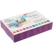 Купить Краски акварельные 12цв художественные "Белые ночи", пастельные оттенки, в кюветах, ЗХК — Фото №1