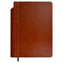 Купить Ежедневник недат. А5 160л "Сариф" коричневый, иск.кожа, тв.переплет, офсет, ляссе — Фото №1