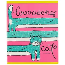 Купить Тетрадь в клетку Unnika, "Кототакса", 48 листов, в ассортименте — Фото №1