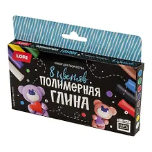 Купить Полимерная глина Набор №1, 8 цветов, Lori (10+) — Фото №1