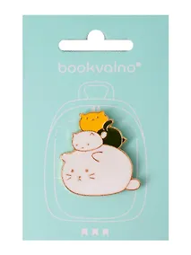 Купить Значок Три котика (металл) (12-5769-A6) — Фото №1