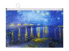 Купить Папка на молнии А4 "Художники" с расширением, в ассортименте — Фото №1