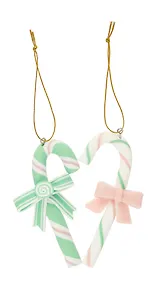 Купить Набор новогодних подвесных украшений Пряничные карамельки (2шт) (пластик) (ПВХ бокс) (7х10) (12-07253CR-1) — Фото №1