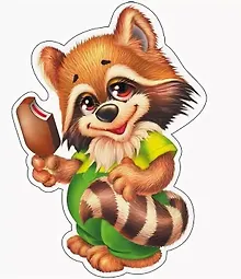 Купить Плакат Енотик с мороженым — Фото №1