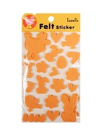 Купить Стикеры фетровые однослойные и двухслойные на подложке в пакете с подвесом, куры и зайцы (11-2198 — Фото №1