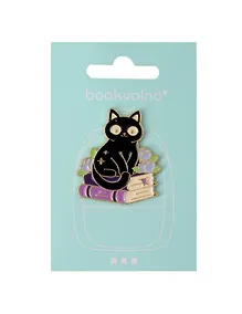 Купить Значок Эзотерика Кот с кигами (металл) (12-5769-A45) — Фото №1