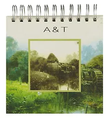 Купить Записная книжка, Феникс,  &T, Пейзаж, 15х15, 70 листов, твердая обложка, на спирали — Фото №1