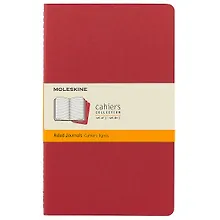 Купить Книги для записей А5 "Cahier Journal Large", 3 штуки, клюквенные, Moleskine — Фото №1
