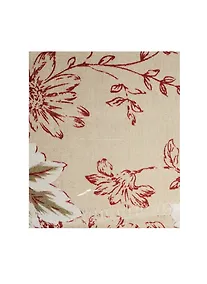 Купить Отрез льна, 48*45 см, в пакете без подвеса, крупные цветы — Фото №1