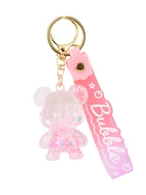 Купить Брелок Мишка прозрачный с гелем (ПВХ) (6см) (12-5149-202412-K19) — Фото №1