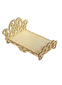 Купить Мебель резная для росписи Кровать (2150235) (игрушка из дерева) (упаковка) — Фото №1