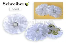 Купить Резинка для волос Schreiber/Шрайбер Белый бант, на картонной подложке, в ассортименте S 8638 — Фото №1