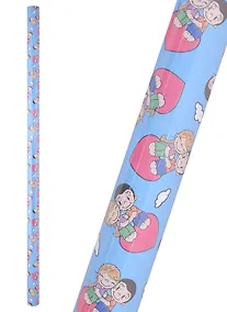 Купить Бумага упаковочная 70*100см "Love is Блаженство (голубая)" — Фото №1