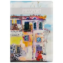 Купить Обложка для паспорта Cats in the City (Дом с облаками) (ПВХ бокс) — Фото №1