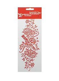 Купить Трафарет пластик многоразовый Бордюр Рококо Охота (АН3836400) (Б-040) (10х23 см) (упаковка) — Фото №1