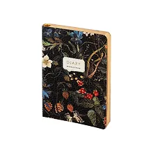 Купить Ежедневник недатированный А6+ 128 листов "FLORA. ЛЕСНЫЕ ЯГОДЫ", искусственная кожа, золотой срез, Bruno Visconti — Фото №1