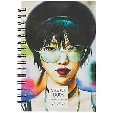 Купить Скетчбук А5 100л "SKETCHBOOK. Портрет", 100г/м2, евроспираль — Фото №1
